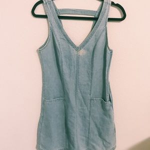 Denim mini dress